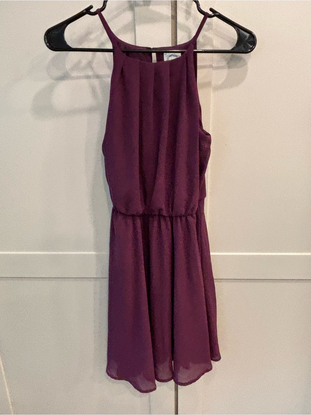 Francesca’s Plum Halter Dress, NWT, XS
